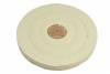 Chamois Buffing Wheels <br> 5" 18 Ply 3 Rows Stitched <br> Leather Center (Pack of 12)